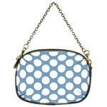 Blue Polkadot Chain Purse (Two Sided)  Front