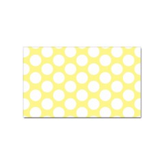 Yellow Polkadot Sticker 100 Pack (rectangle) by Zandiepants