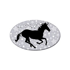 Unicorn On Starry Background Sticker 10 Pack (oval) by StuffOrSomething