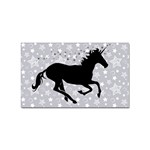 Unicorn on Starry Background Sticker 10 Pack (Rectangle) Front