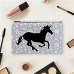 Unicorn on Starry Background Cosmetic Bag (Medium) Front