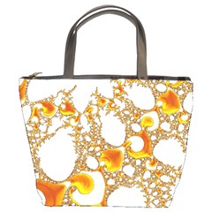 Special Fractal 04 Orange Bucket Handbag by ImpressiveMoments