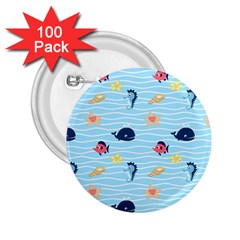 Fun Fish Of The Ocean 2 25  Button (100 Pack) by StuffOrSomething