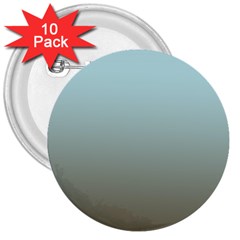 Blue Gold Gradient 3  Button (10 Pack) by zenandchic