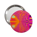 Magenta Boardwalk Carnival, Abstract Ocean Shimmer Handbag Mirror (2.25 ) Front