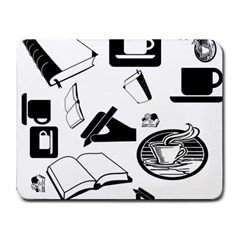 Books And Coffee Small Mouse Pad (rectangle) by StuffOrSomething