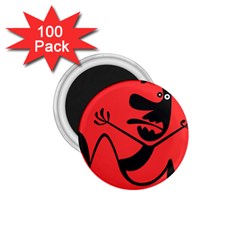 Running Man 1 75  Button Magnet (100 Pack) by StuffOrSomething