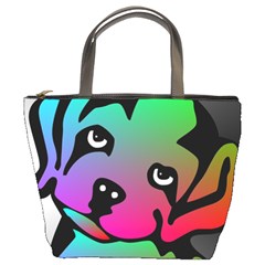 Dog Bucket Handbag by Siebenhuehner