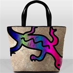 Lizard Bucket Handbag Front