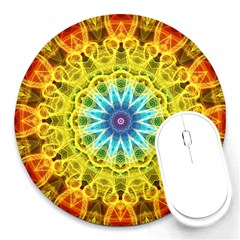 Flower Bouquet 8  Mouse Pad (round) by Zandiepants