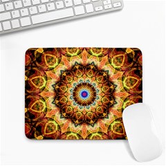 Ochre Burnt Glass Small Mouse Pad (rectangle) by Zandiepants