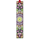 Psychedelic Leaves Mandala Large Bookmark Front