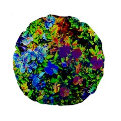 The Neon Garden 15  Premium Round Cushion  by rokinronda