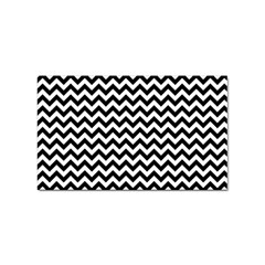 Black And White Zigzag Sticker 100 Pack (rectangle) by Zandiepants