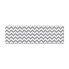 Grey And White Zigzag Bumper Sticker by Zandiepants