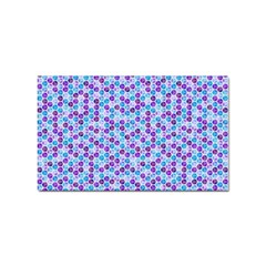 Purple Blue Cubes Sticker 100 Pack (rectangle) by Zandiepants