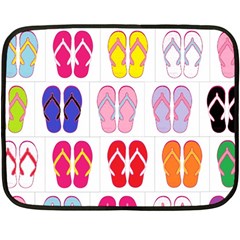 Flip Flop Collage Mini Fleece Blanket (two Sided) by StuffOrSomething