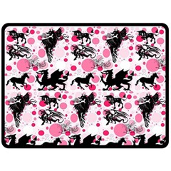 Fantasy In Pink Fleece Blanket (extra Large) by StuffOrSomething