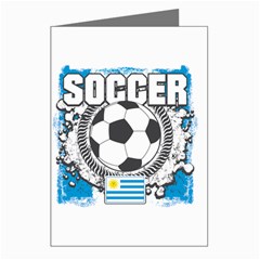 Soccer Uruguay Greeting Cards (pkg Of 8) by MegaSportsFan