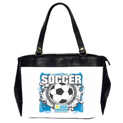 Soccer Uruguay Oversize Office Handbag (two Sides) by MegaSportsFan