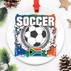 Soccer South Africa Ornament (round) by MegaSportsFan