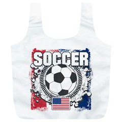 Soccer United States Of America Full Print Recycle Bag (xl) by MegaSportsFan