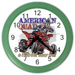 American Quad Color Wall Clock Front