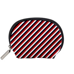 Diagonal Patriot Stripes Mini Zipper Pouch by StuffOrSomething