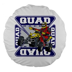 Quad Racer 18  Premium Round Cushion  by MegaSportsFan