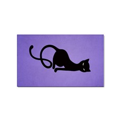 Purple Gracious Evil Black Cat Sticker 10 Pack (rectangle) by CreaturesStore