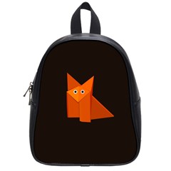 Dark Cute Origami Fox School Bag (small) by CreaturesStore