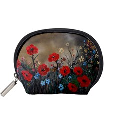 Poppy Garden Accessories Pouch (small) by rokinronda