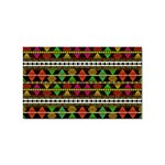 Aztec Style Pattern Sticker (Rectangle) Front