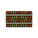 Aztec Style Pattern Magnet (Name Card) Front