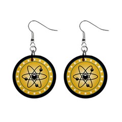 Atom Symbol Mini Button Earrings by StuffOrSomething