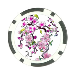 Cherry Bloom Spring Poker Chip by TheWowFactor