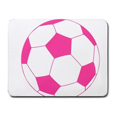 Soccer Ball Pink Small Mouse Pad (rectangle) by Designsbyalex