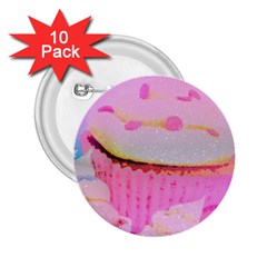 Cupcakes Covered In Sparkly Sugar 2 25  Button (10 Pack) by StuffOrSomething