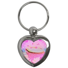 Cupcakes Covered In Sparkly Sugar Key Chain (heart) by StuffOrSomething