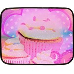 Cupcakes Covered In Sparkly Sugar Mini Fleece Blanket (Two Sided) 35 x27  Blanket Front