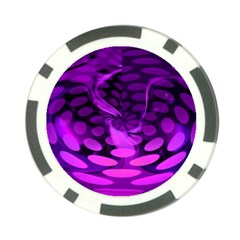 Abstract In Purple Poker Chip by FunWithFibro