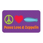 Peace Love & Zeppelin Memory Card Reader (Rectangular) Front