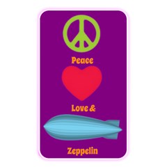 Peace Love & Zeppelin Memory Card Reader (rectangular) by SaraThePixelPixie