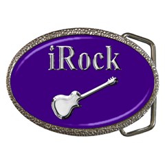 Irock Belt Buckle (oval) by SaraThePixelPixie