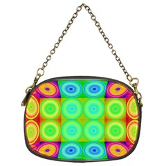 Rainbow Circles Chain Purse (two Sided)  by SaraThePixelPixie