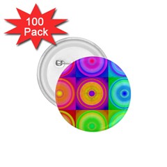 Retro Circles 1 75  Button (100 Pack) by SaraThePixelPixie