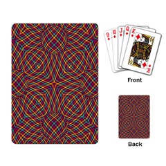 Trippy Tartan Playing Cards Single Design by SaraThePixelPixie