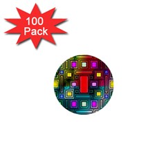 Abstract Modern 1  Mini Button (100 Pack) by StuffOrSomething