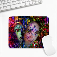 Artistic Confusion Of Brain Fog Small Mouse Pad (rectangle) by FunWithFibro