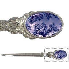 Pink And Blue Morning Frost Fractal Letter Opener by Artist4God